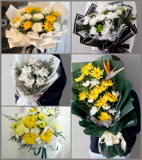 广东揭阳市普宁市里湖镇白水石示村白事花束代送